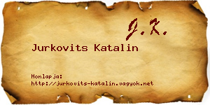 Jurkovits Katalin névjegykártya
